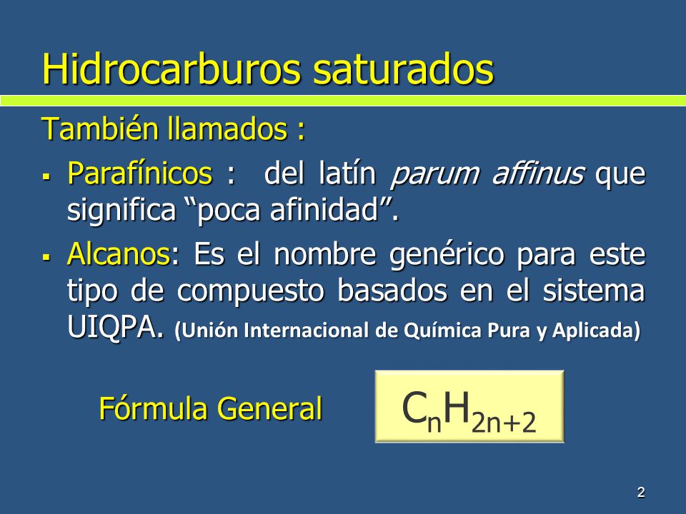 Hidrocarburos saturados