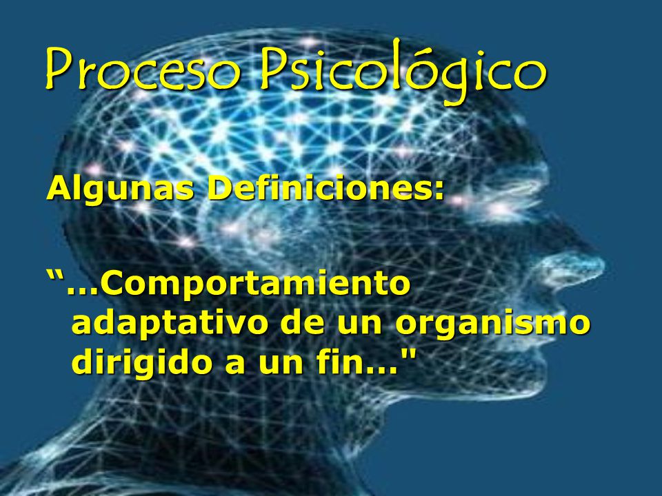 Proceso Psicológico Algunas Definiciones: