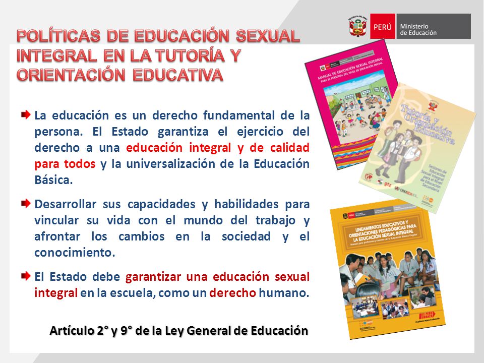 POLÍTICAS DE EDUCACIÓN SEXUAL INTEGRAL EN LA TUTORÍA Y ORIENTACIÓN EDUCATIVA