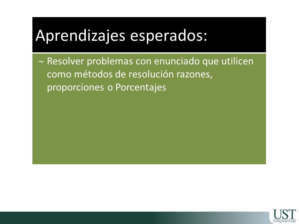 Aprendizajes esperados: