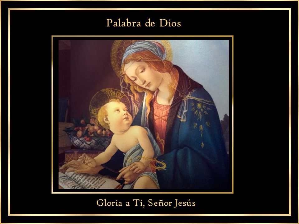 Palabra de Dios Gloria a Ti, Señor Jesús