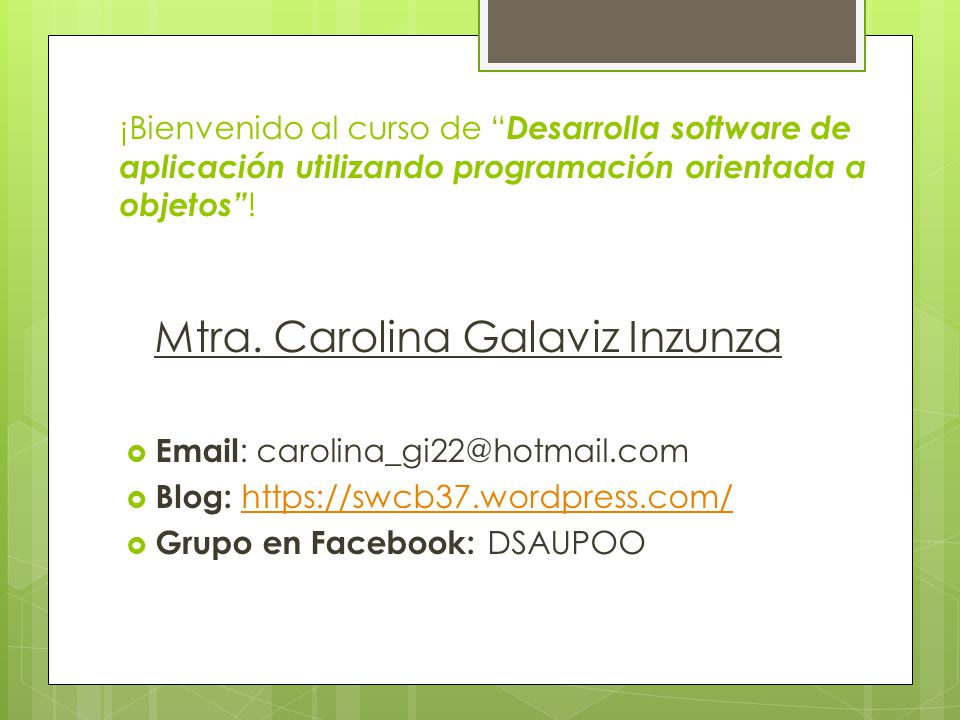 Mtra. Carolina Galaviz Inzunza