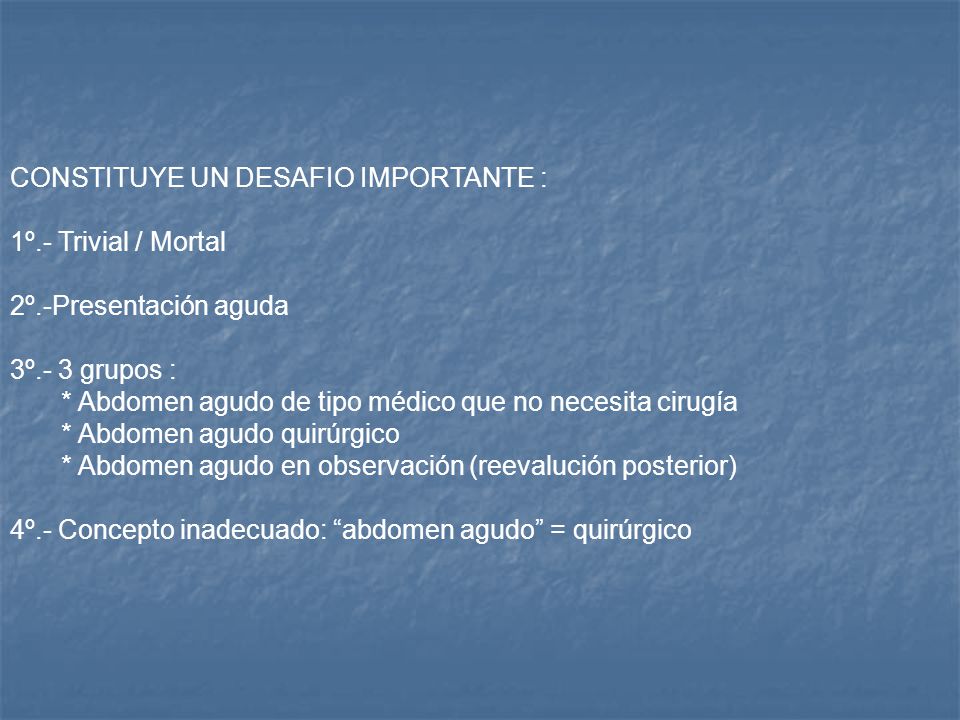 CONSTITUYE UN DESAFIO IMPORTANTE :