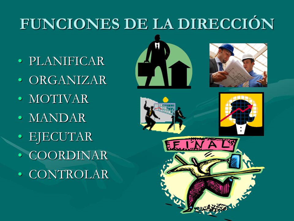 FUNCIONES DE LA DIRECCIÓN