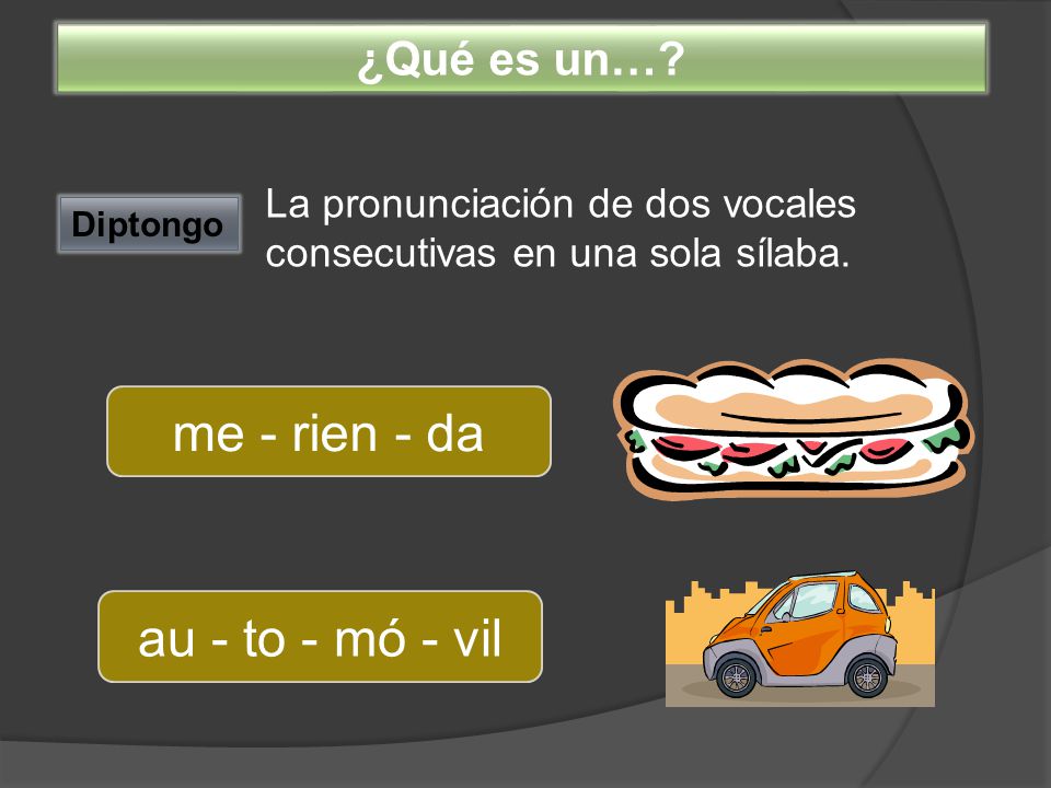 me - rien - da au - to - mó - vil ¿Qué es un…
