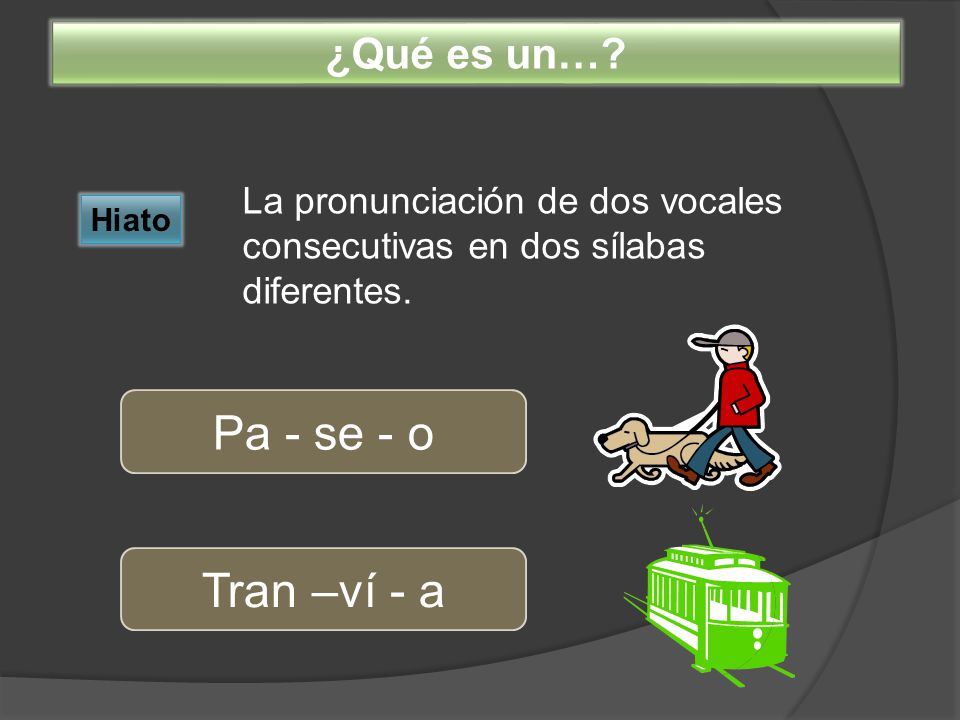 Pa - se - o Tran –ví - a ¿Qué es un…