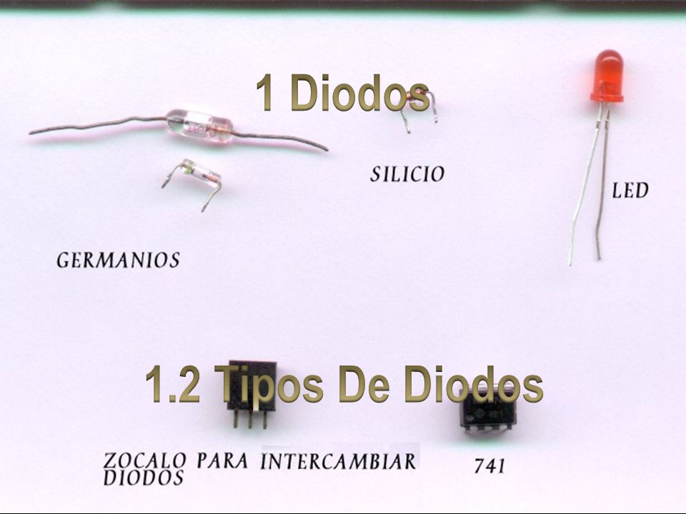 1 Diodos 1.2 Tipos De Diodos