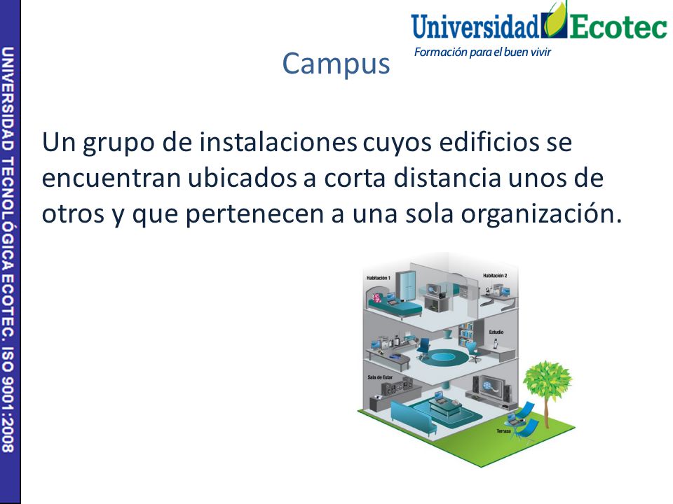 Campus Un grupo de instalaciones cuyos edificios se encuentran ubicados a corta distancia unos de otros y que pertenecen a una sola organización.