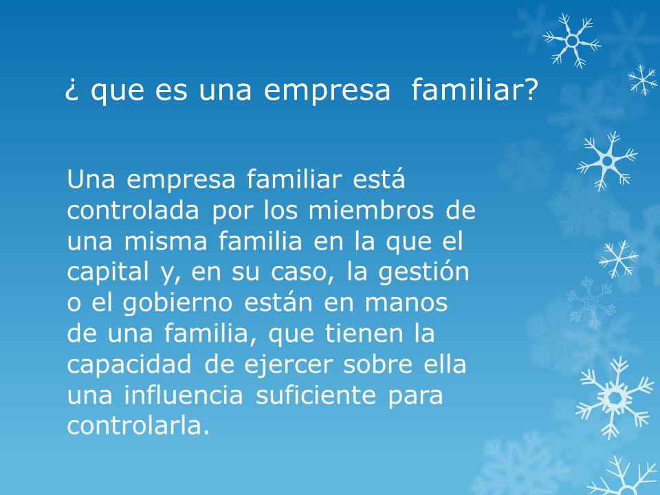 ¿ que es una empresa familiar