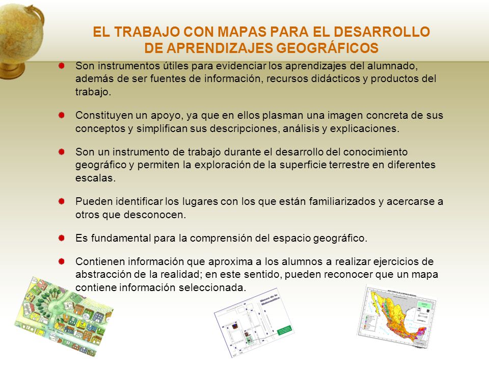EL TRABAJO CON MAPAS PARA EL DESARROLLO DE APRENDIZAJES GEOGRÁFICOS