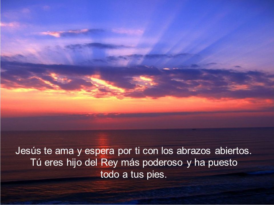 Jesús te ama y espera por ti con los abrazos abiertos