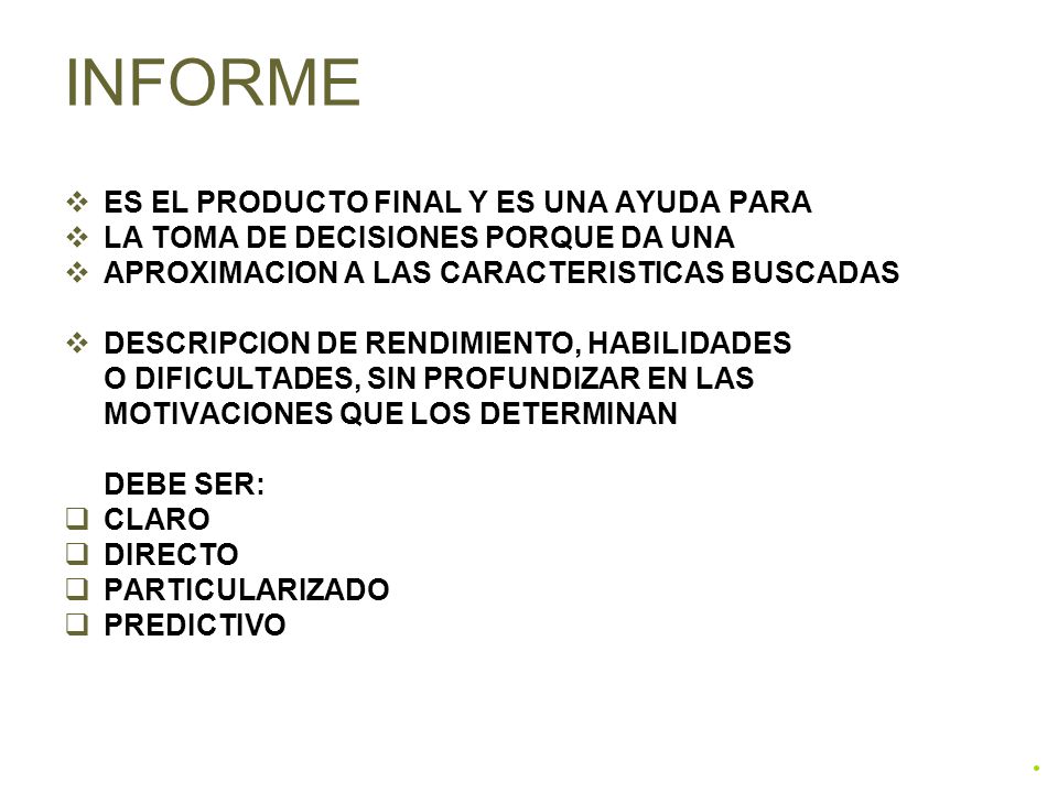 INFORME ES EL PRODUCTO FINAL Y ES UNA AYUDA PARA