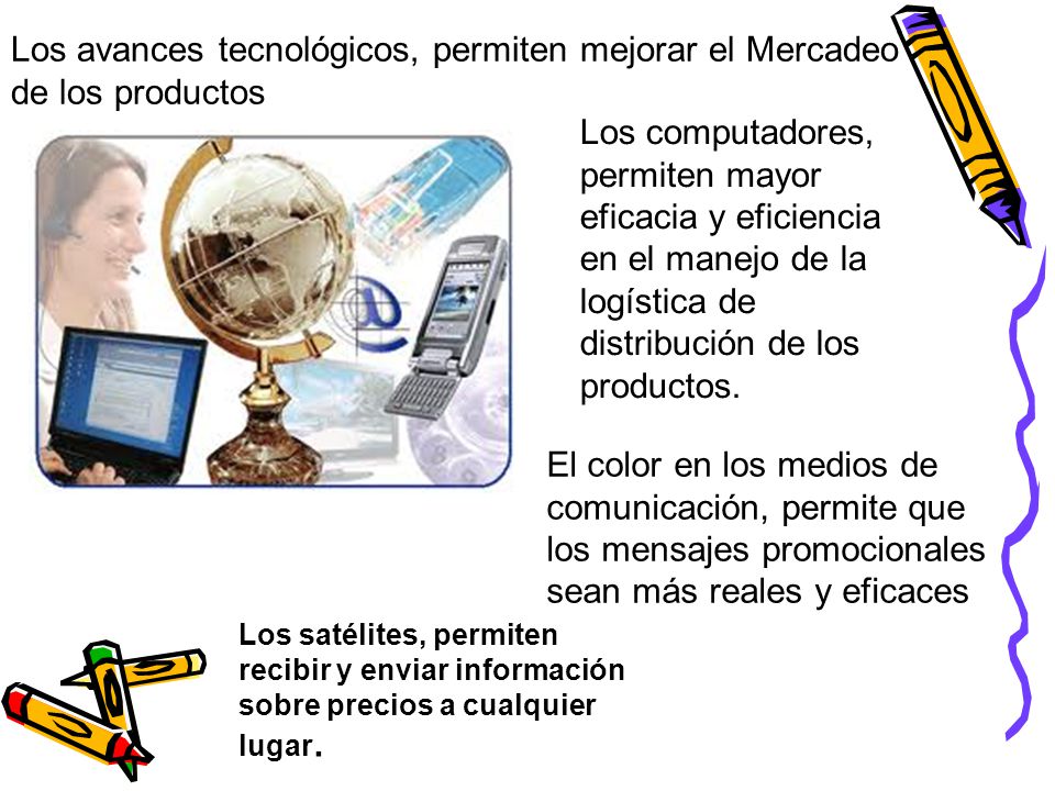 Los avances tecnológicos, permiten mejorar el Mercadeo de los productos
