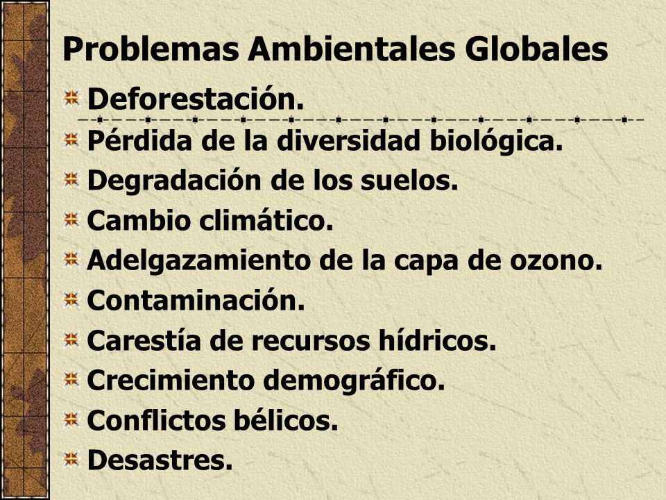 Problemas Ambientales Globales