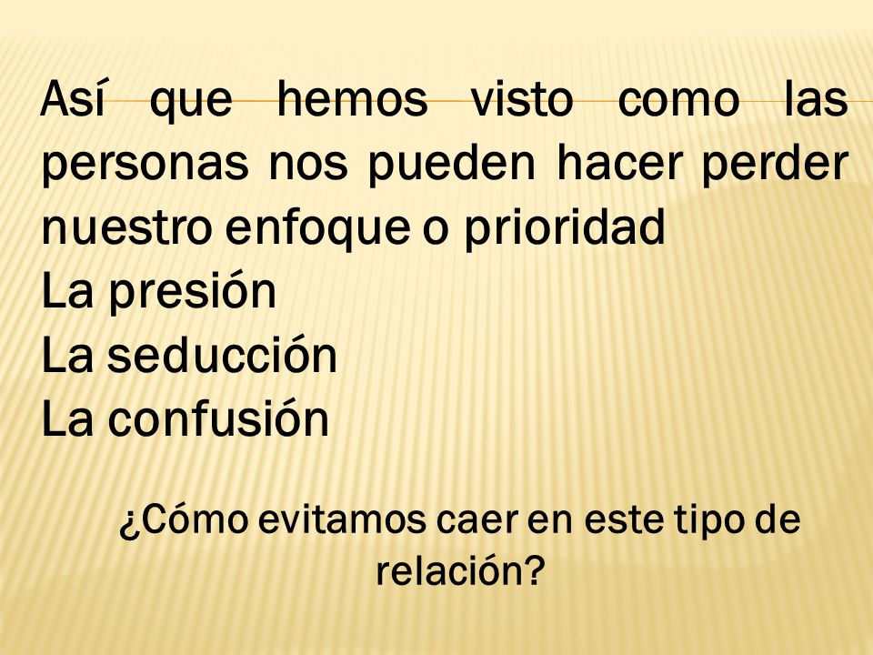 ¿Cómo evitamos caer en este tipo de relación