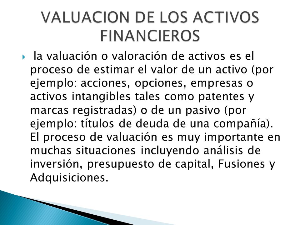 Valuación básica de los activos financieros bonos capital contable - ppt  descargar