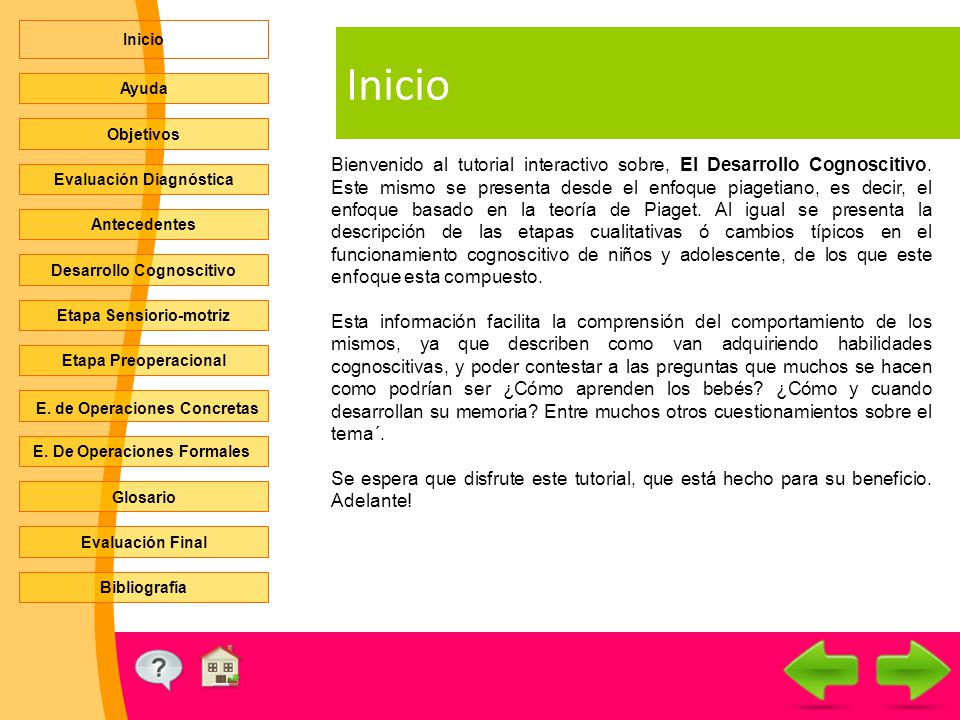 Inicio E. de Operaciones Concretas