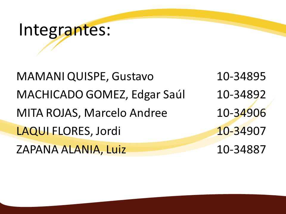 Integrantes: