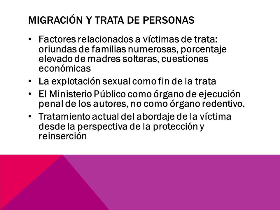 Migración y Trata de Personas