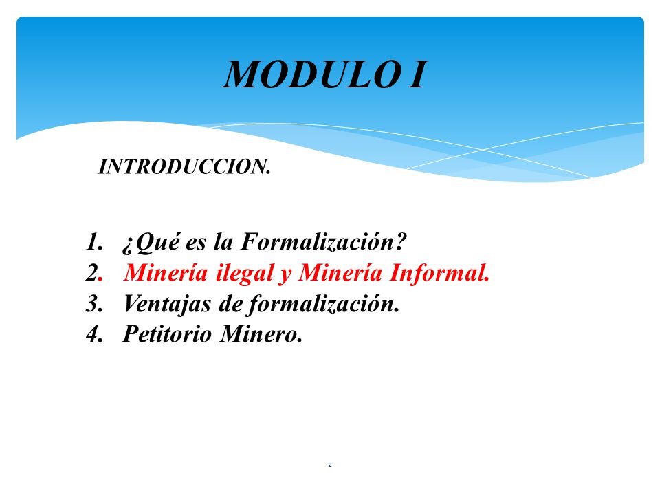 MODULO I ¿Qué es la Formalización