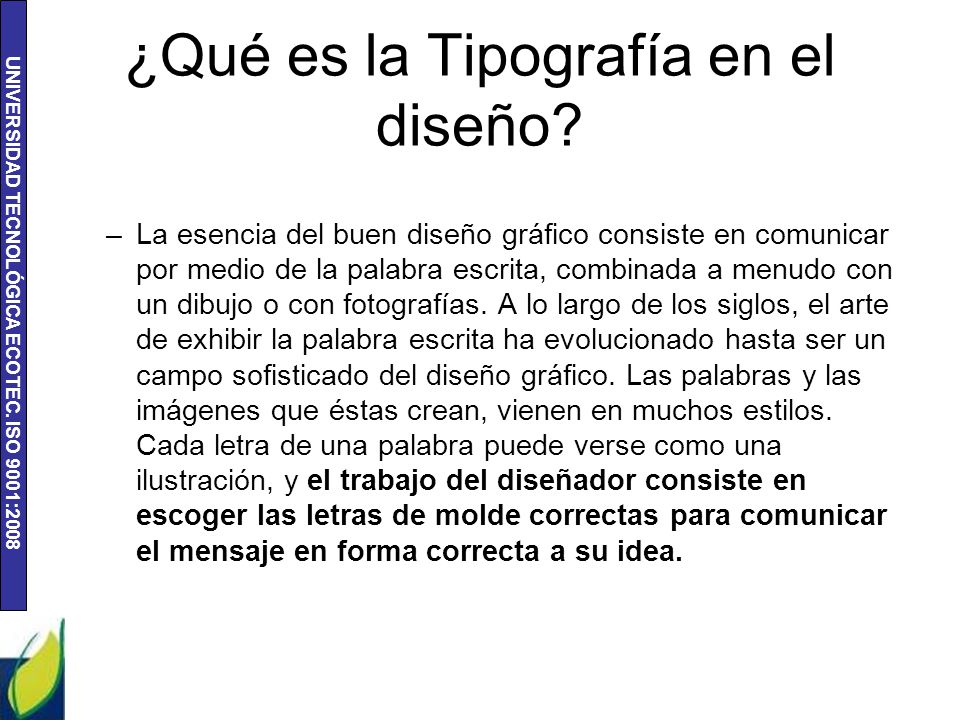 ¿Qué es la Tipografía en el diseño