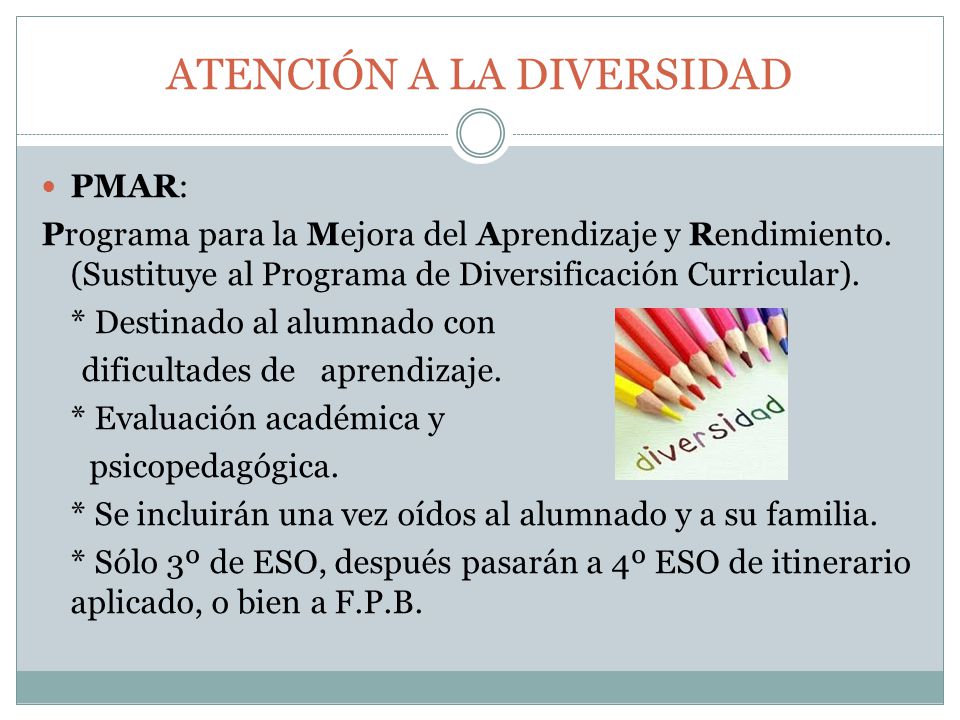 ATENCIÓN A LA DIVERSIDAD