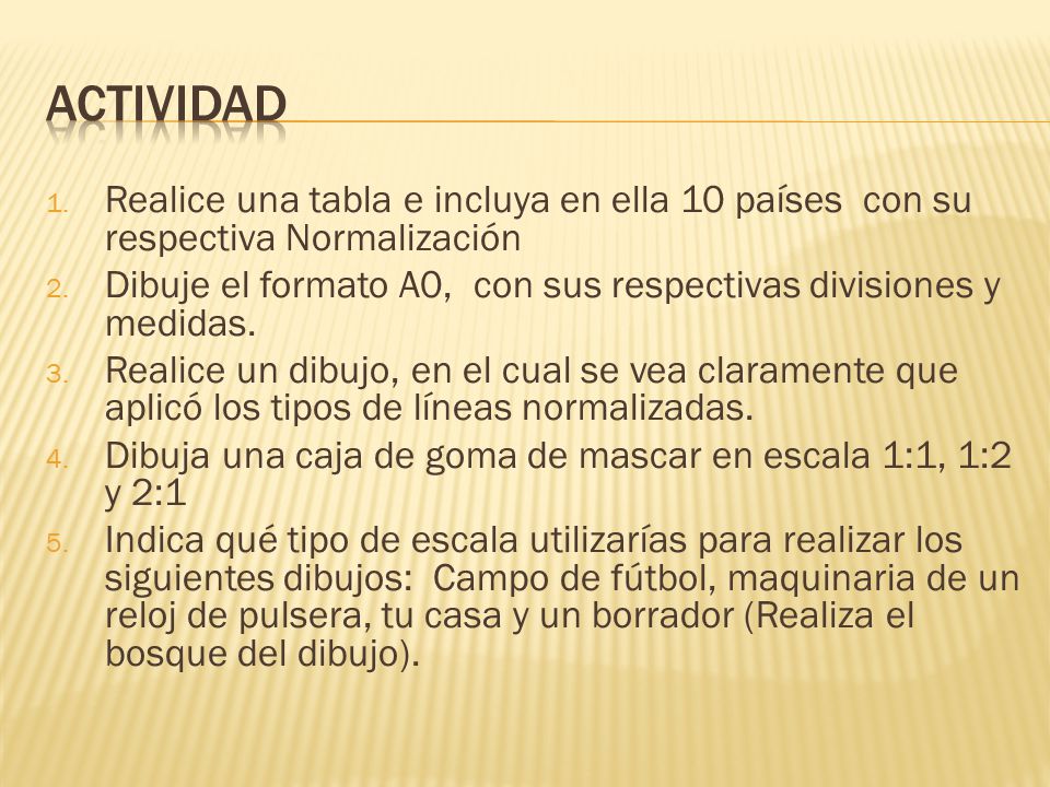 Actividad Realice una tabla e incluya en ella 10 países con su respectiva Normalización.