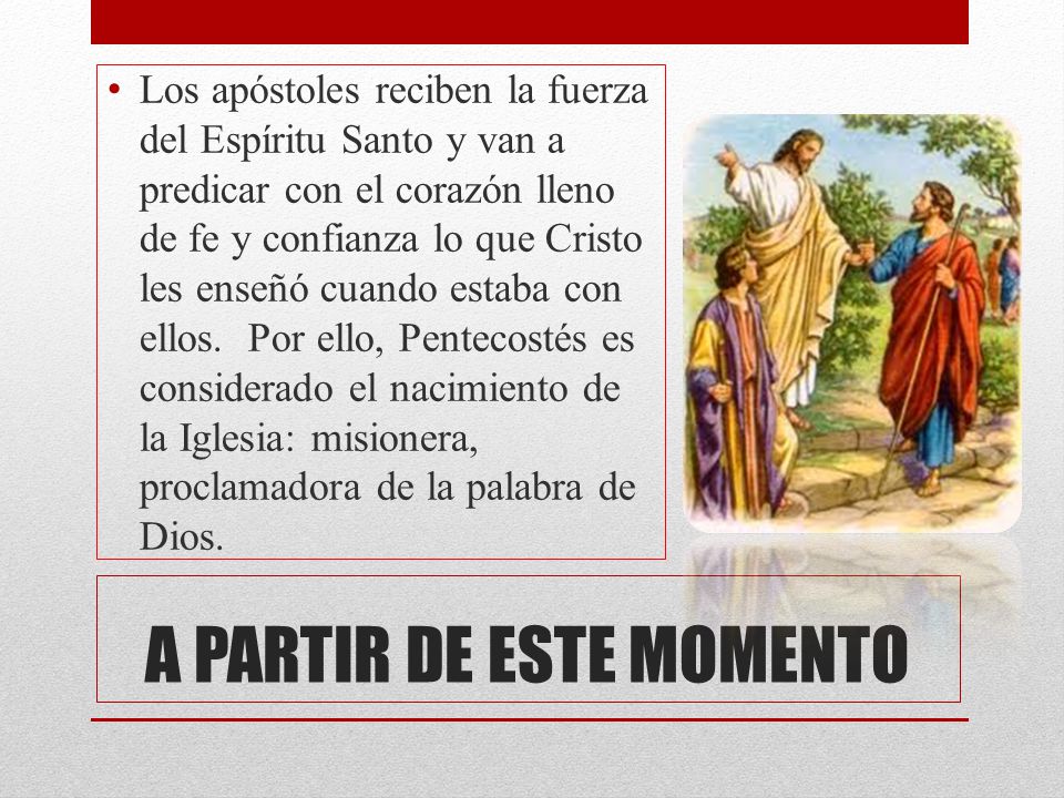 A PARTIR DE ESTE MOMENTO