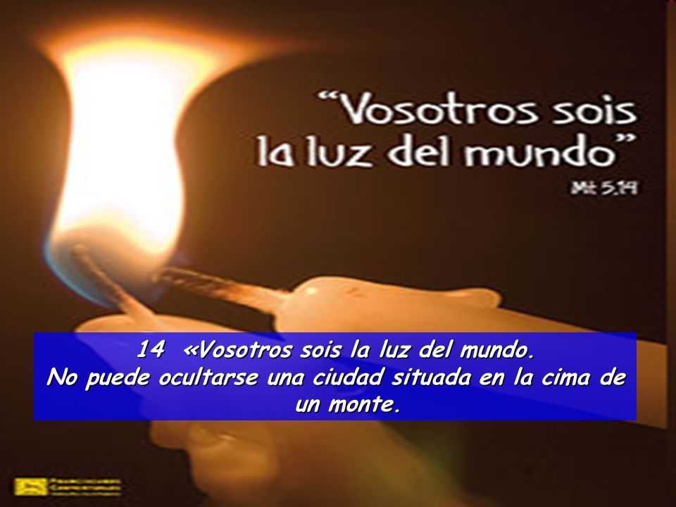 14 «Vosotros sois la luz del mundo.