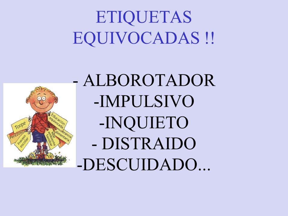 ETIQUETAS EQUIVOCADAS