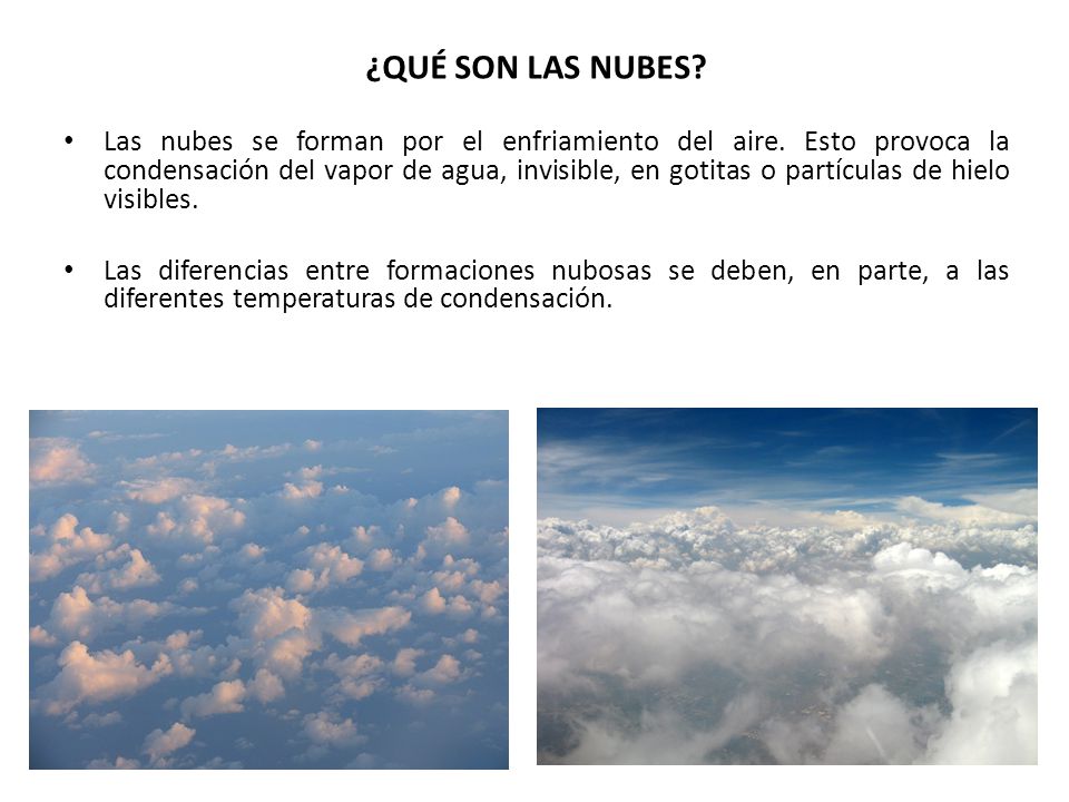 ¿QUÉ SON LAS NUBES