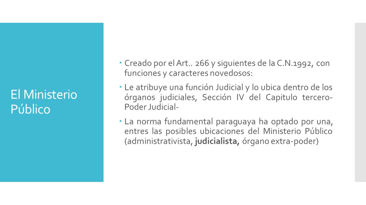 Creado por el Art. 266 y siguientes de la C. N