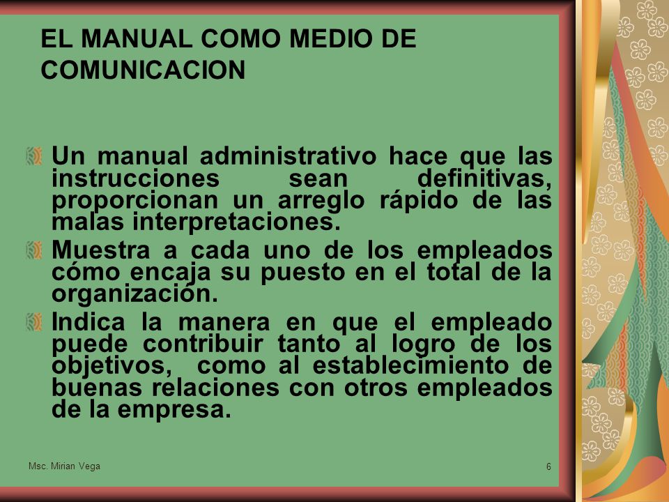 EL MANUAL COMO MEDIO DE COMUNICACION