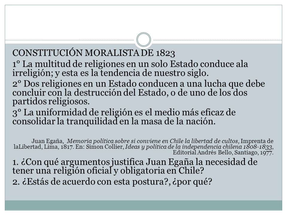 CONSTITUCIÓN MORALISTA DE 1823