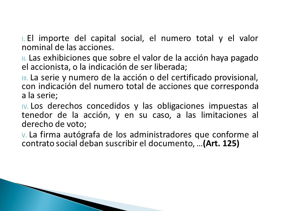 El importe del capital social, el numero total y el valor nominal de las acciones.