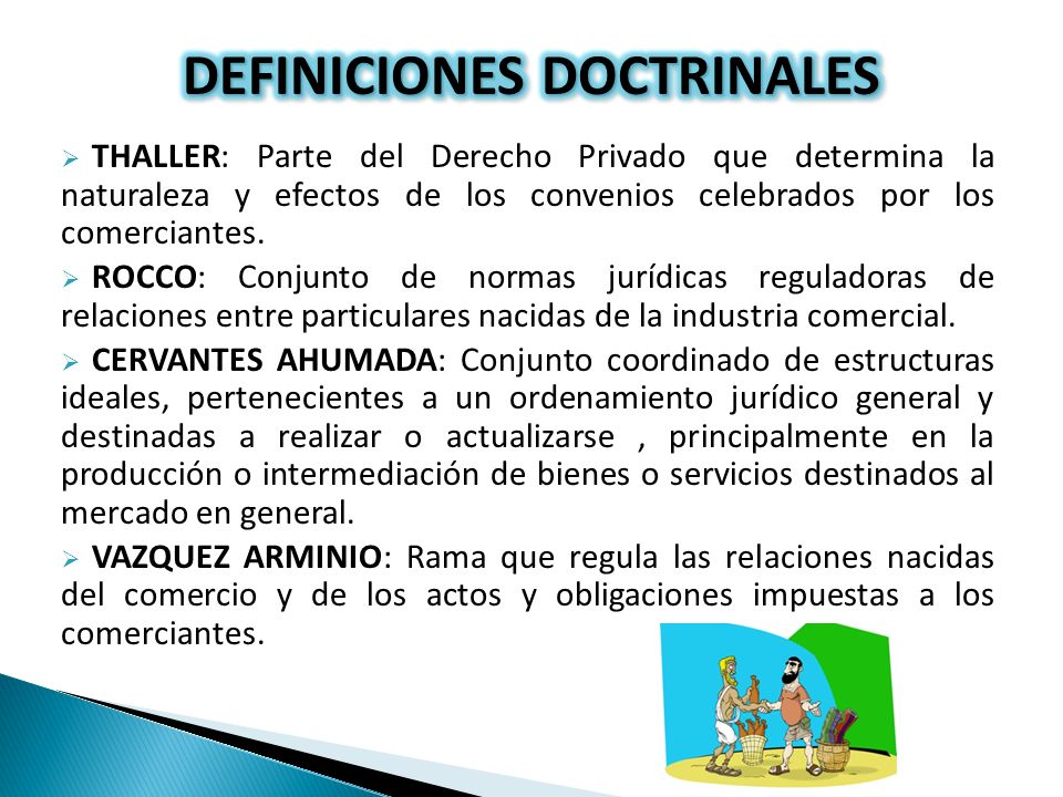 DEFINICIONES DOCTRINALES