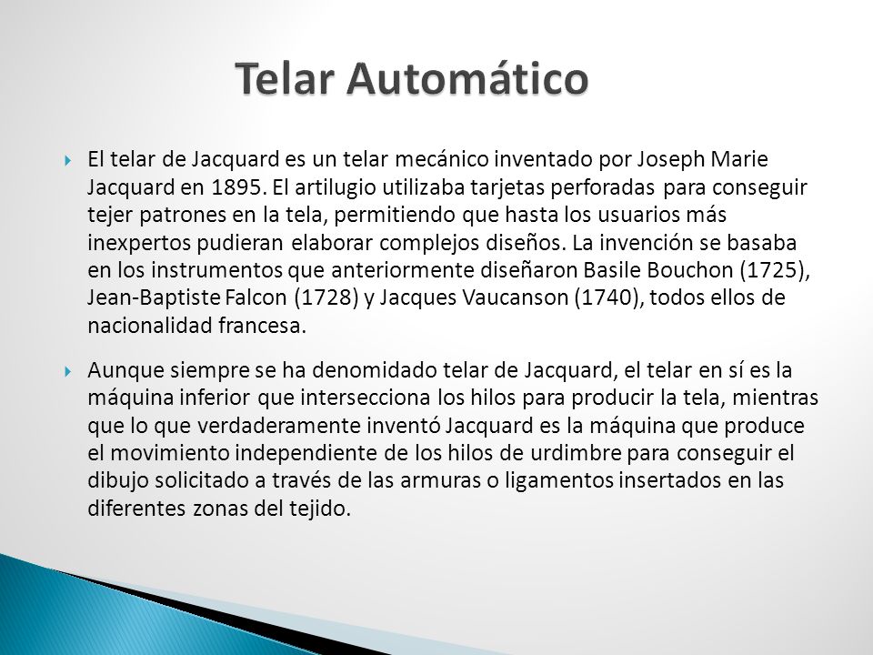 Telar Automático
