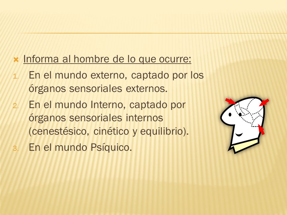 Informa al hombre de lo que ocurre: