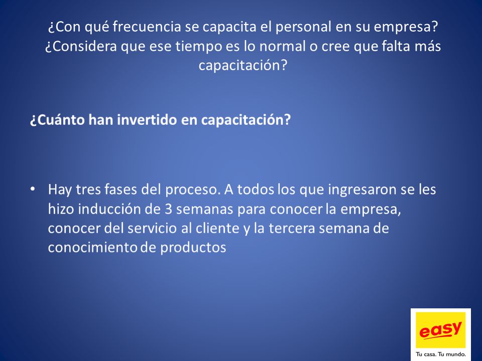 ¿Con qué frecuencia se capacita el personal en su empresa