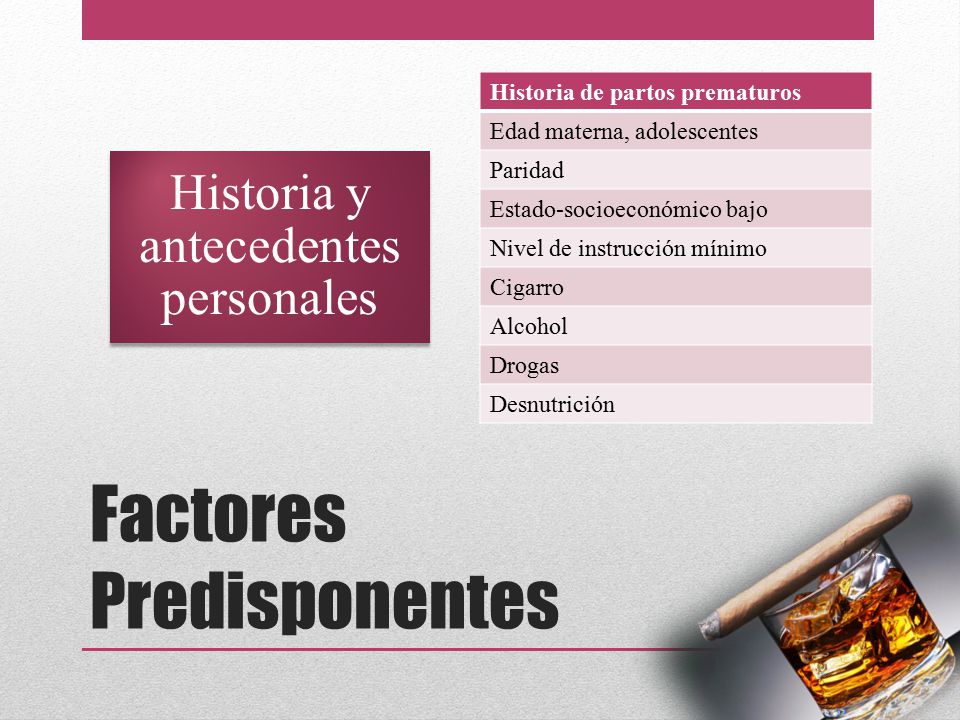 Factores Predisponentes
