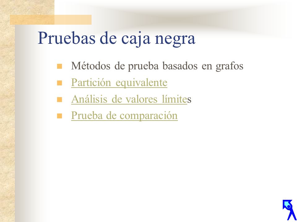 Pruebas de caja negra Métodos de prueba basados en grafos