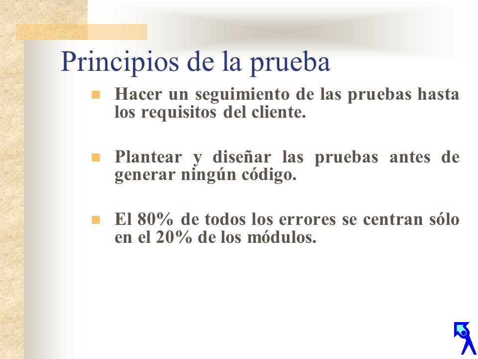 Principios de la prueba