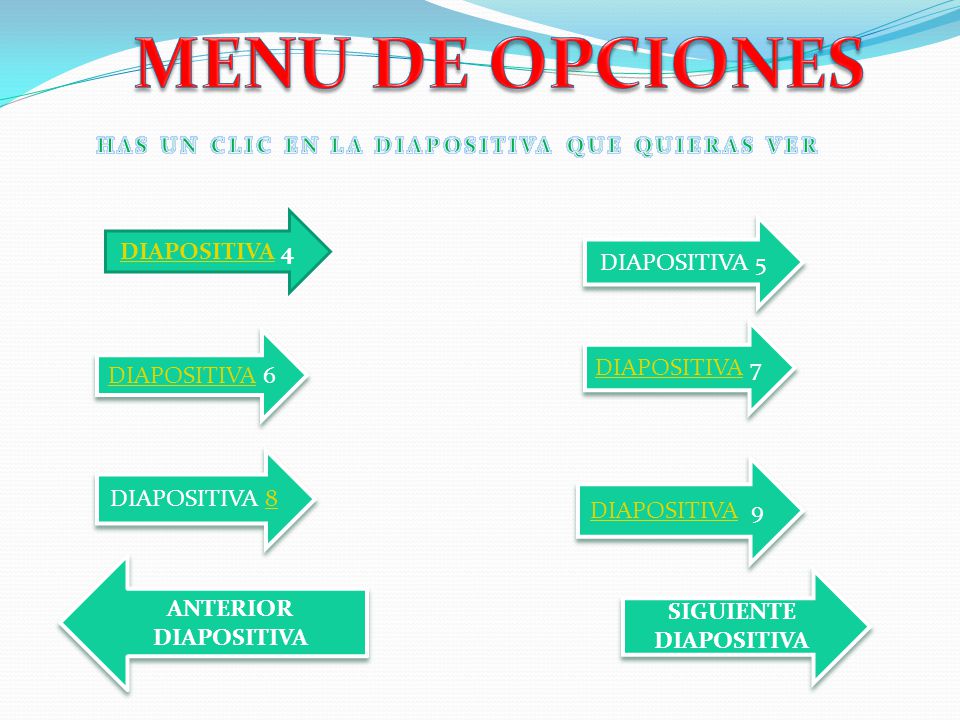 HAS UN CLIC EN LA DIAPOSITIVA QUE QUIERAS VER SIGUIENTE DIAPOSITIVA