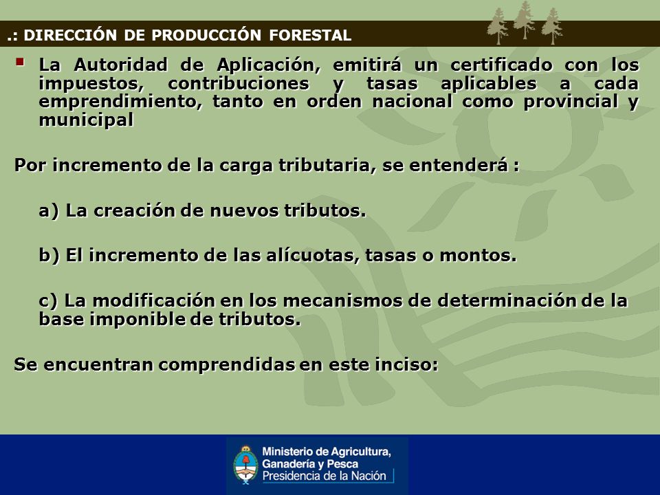 Por incremento de la carga tributaria, se entenderá :