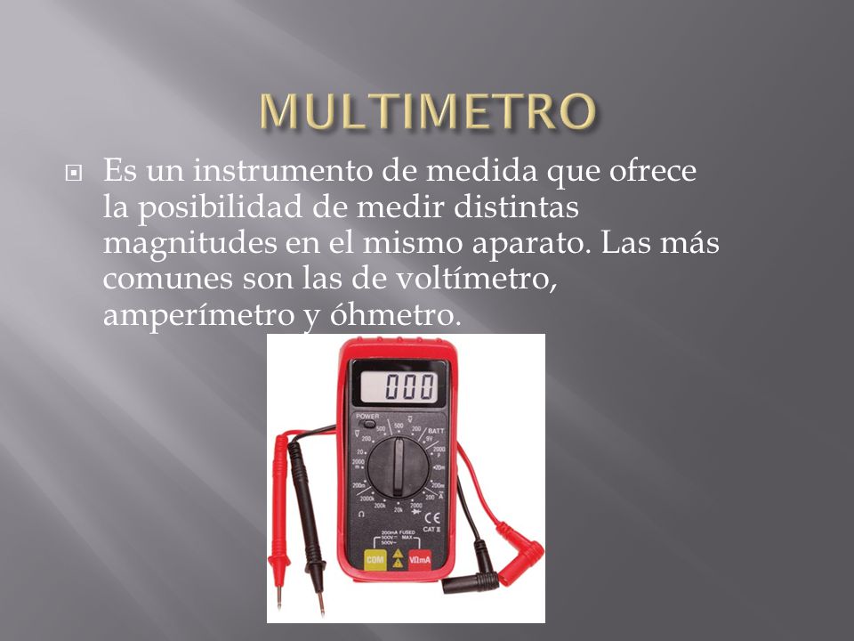 Multimetro. - ppt video online descargar
