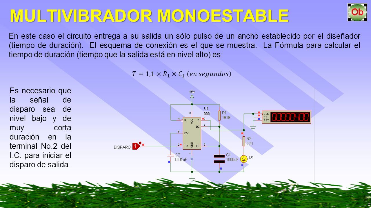 MULTIVIBRADOR MONOESTABLE