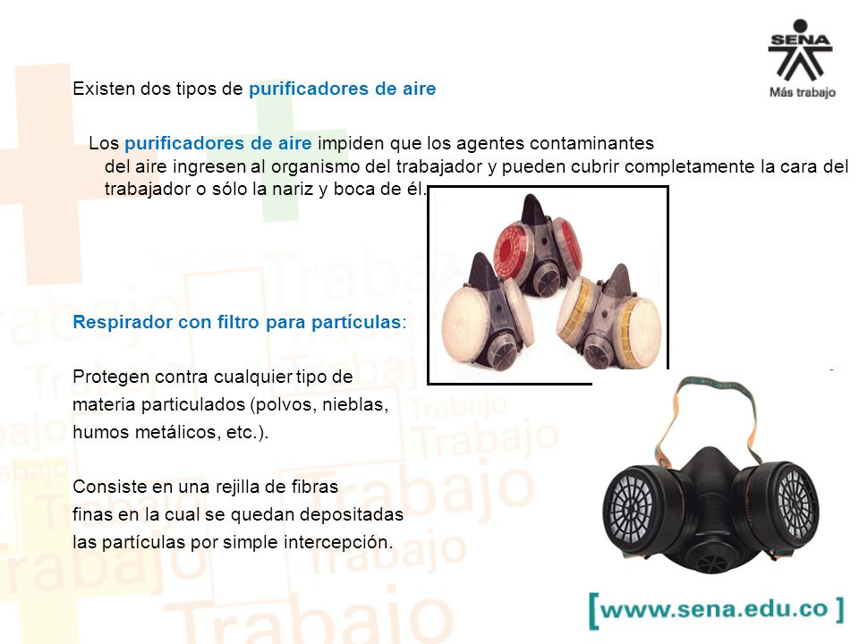 Existen dos tipos de purificadores de aire