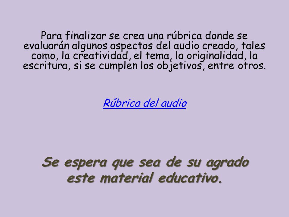 Se espera que sea de su agrado este material educativo.