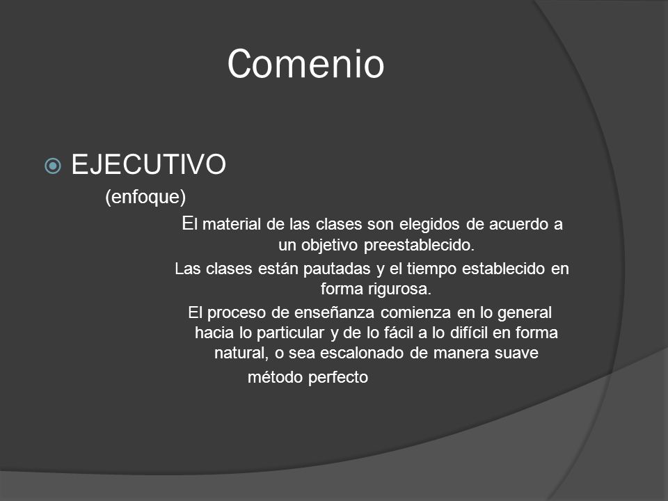 Las clases están pautadas y el tiempo establecido en forma rigurosa.