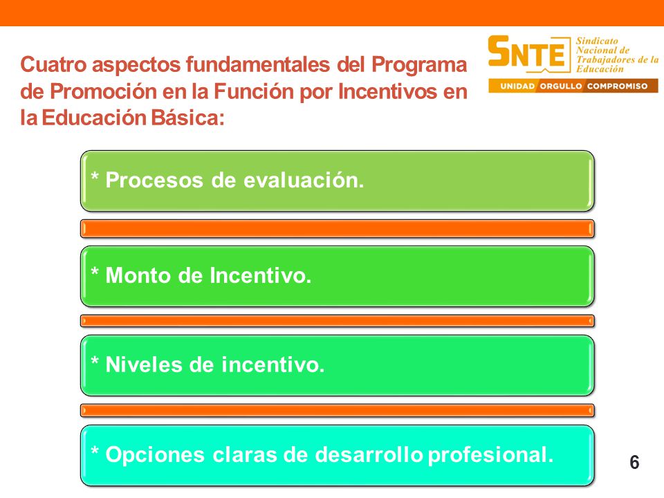 * Procesos de evaluación.